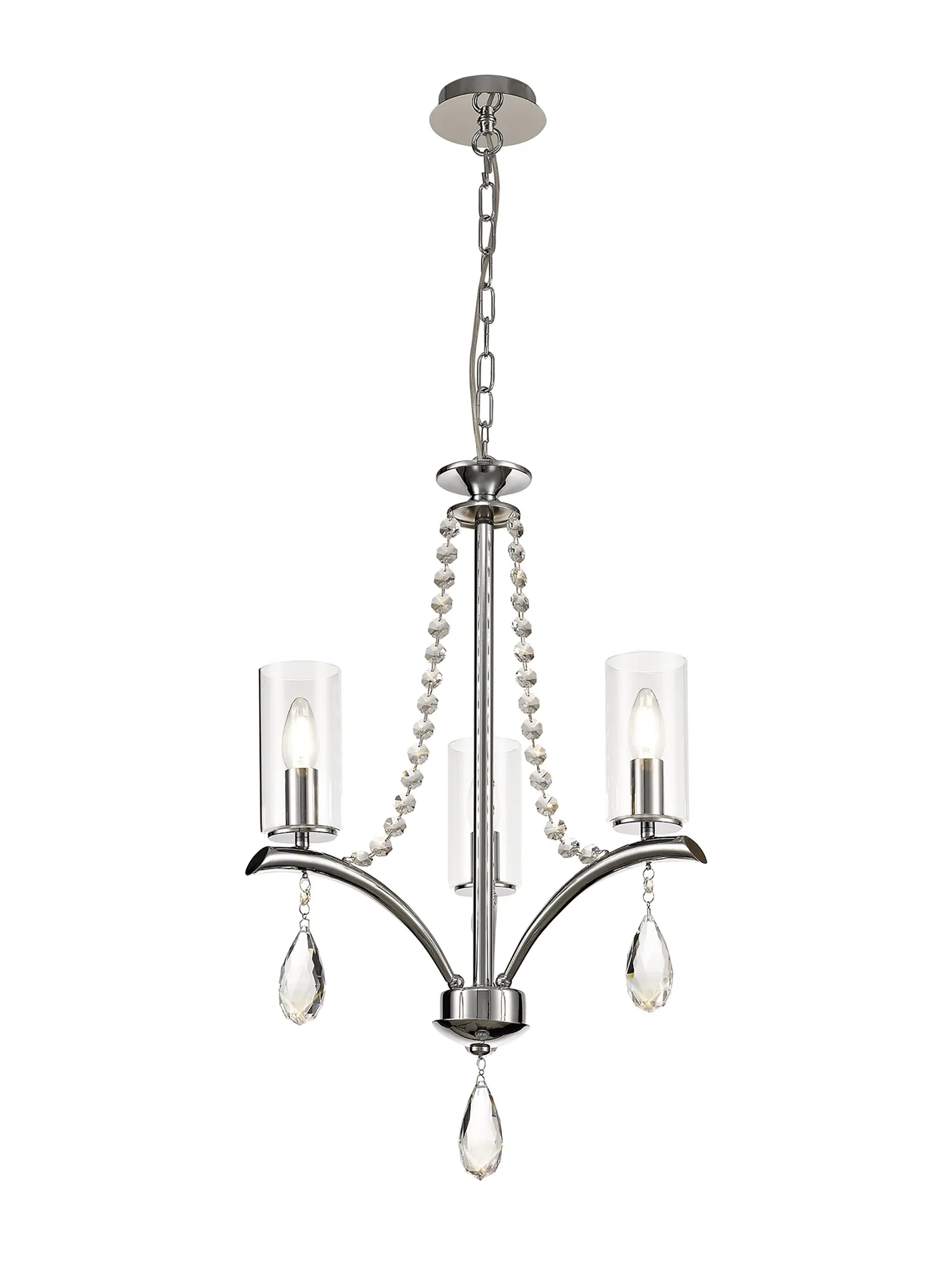 Rhea Crystal Ceiling Lights Diyas Multi Arm Crystal Fittings